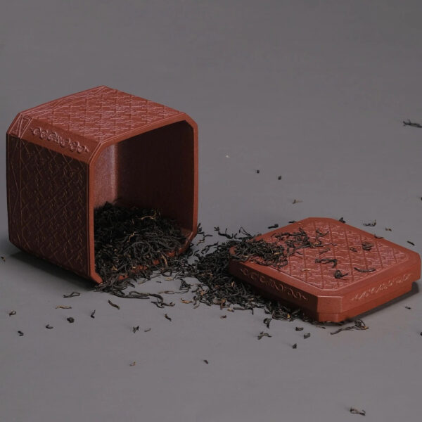 Jade Dragon Pig Octagonal Tea Caddy