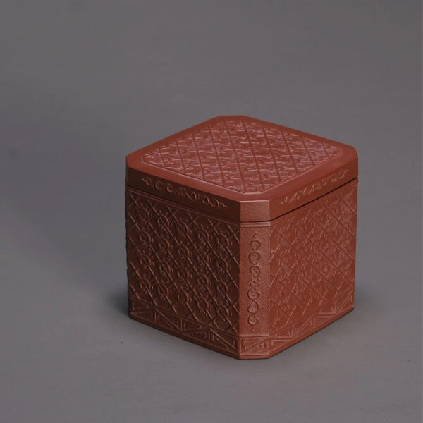 Jade Dragon Pig Octagonal Tea Caddy