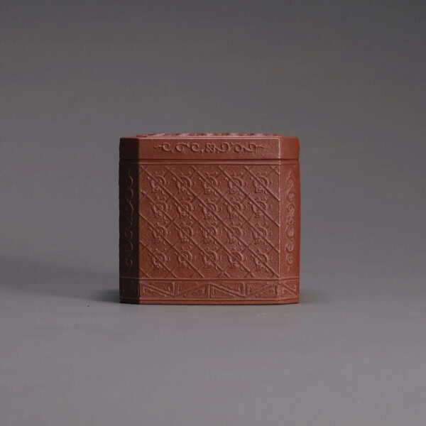 Jade Dragon Pig Octagonal Tea Caddy