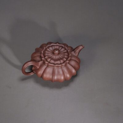 Ribbed Flat Lantern Teapot