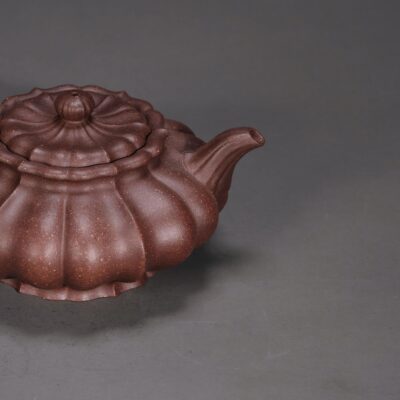 Ribbed Flat Lantern Teapot