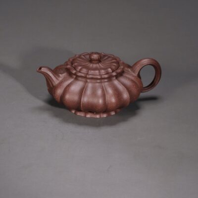 Ribbed Flat Lantern Teapot