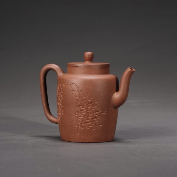 Ziye Nantian Poem & Painting Straight Teapot