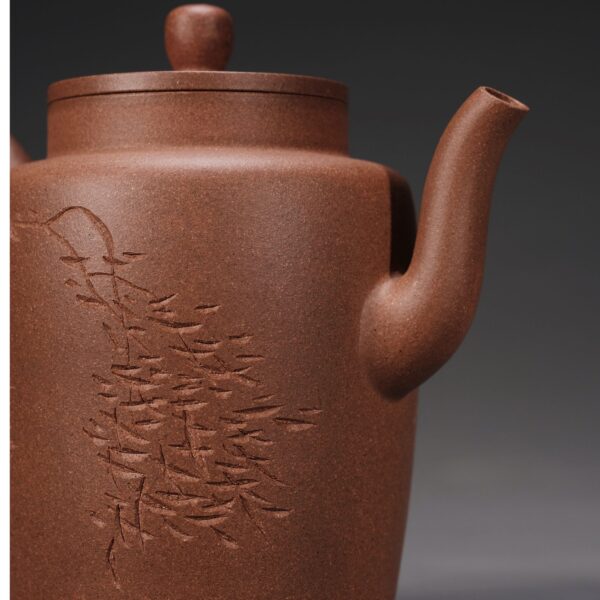Ziye Nantian Poem & Painting Straight Teapot